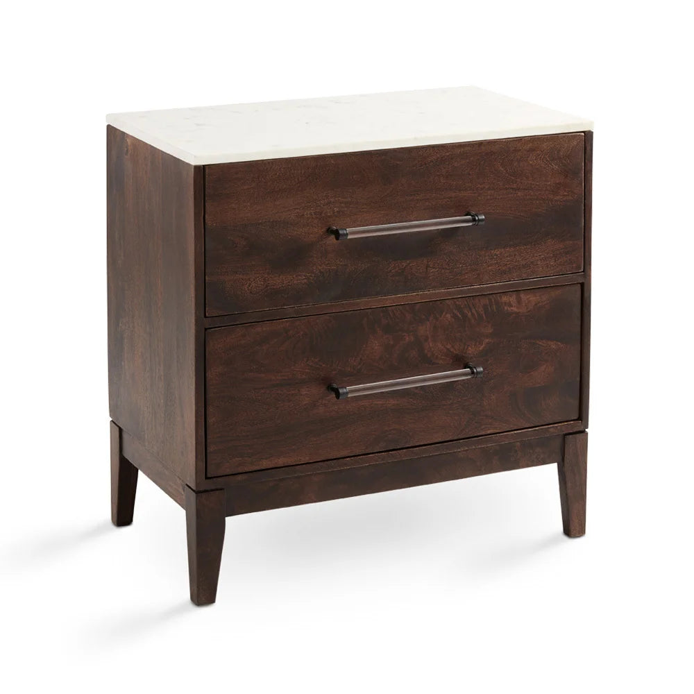 Kamala Night Stand with Marble Top