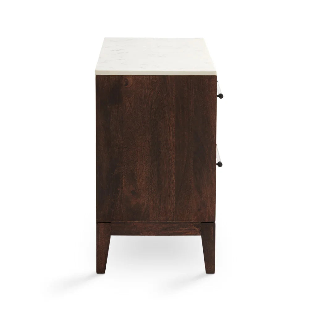 Kamala Night Stand with Marble Top