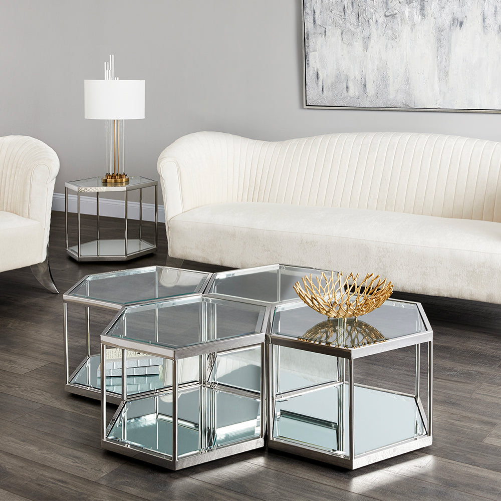 Swainson Contemporary Silver Coffee Table