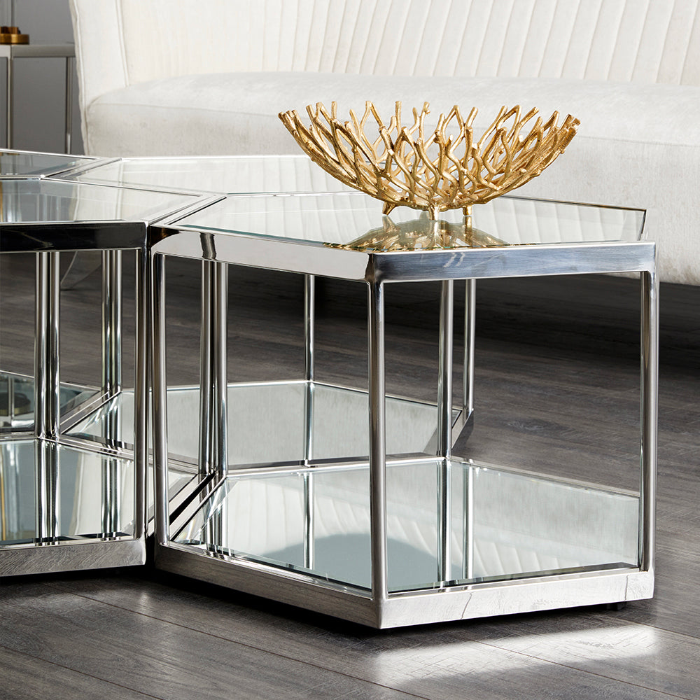 Swainson Contemporary Silver Coffee Table