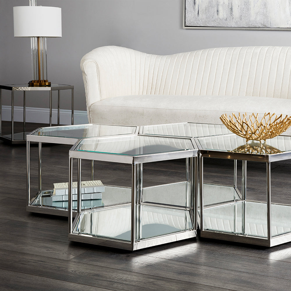 Swainson Contemporary Silver Coffee Table