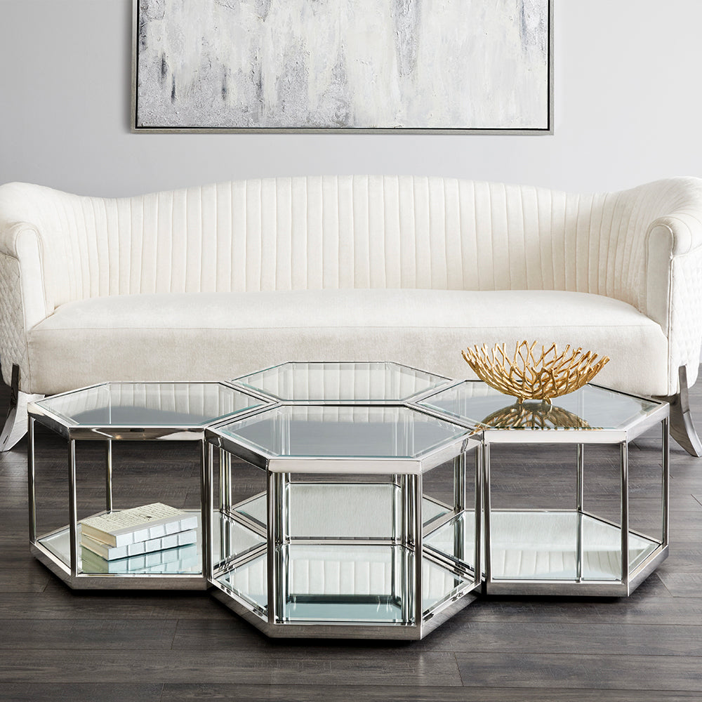 Swainson Contemporary Silver Coffee Table