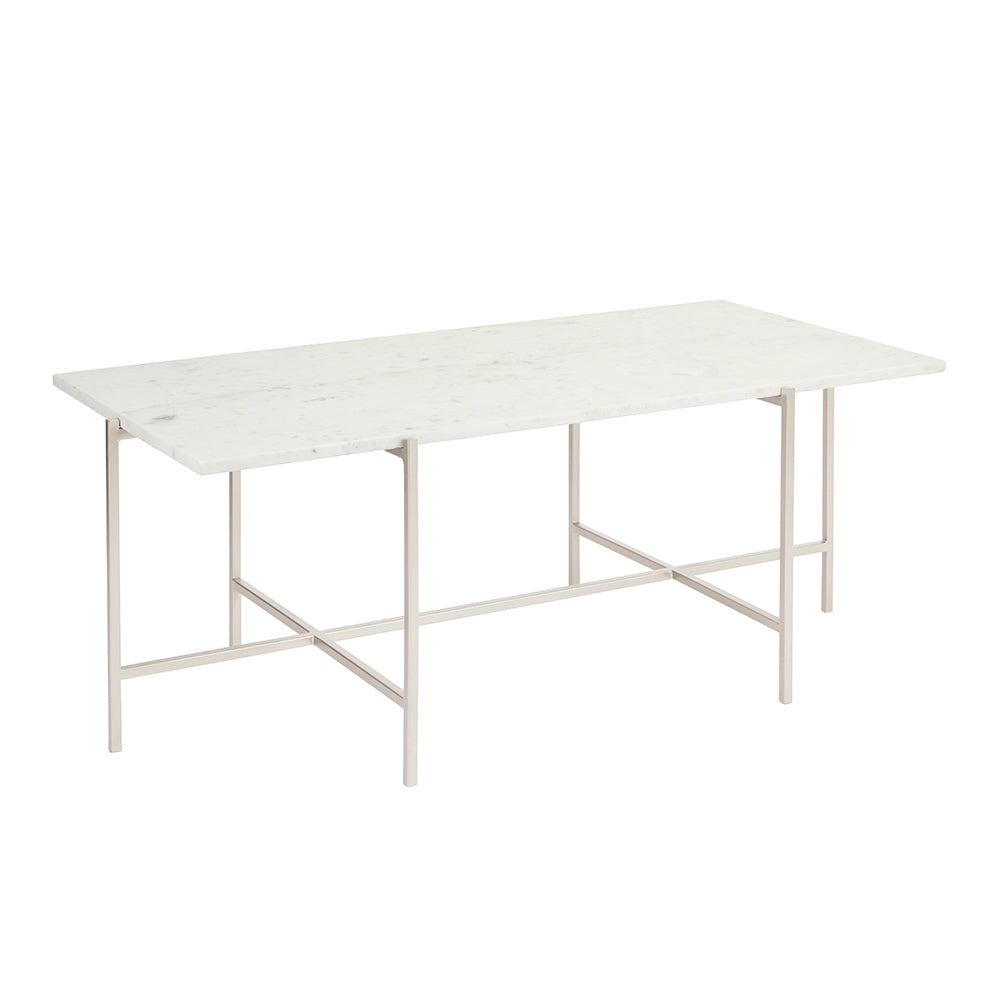 Elegant Ida Marble Coffee Table with Sleek Frame