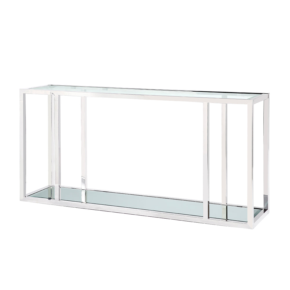 Caspian Elegance Glass Console Table