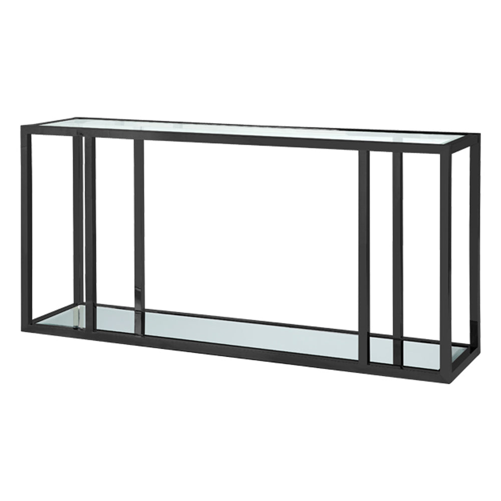 Caspian Elegance Glass Console Table
