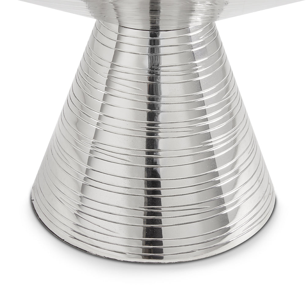 Silver Frame White Marble Coffee Table