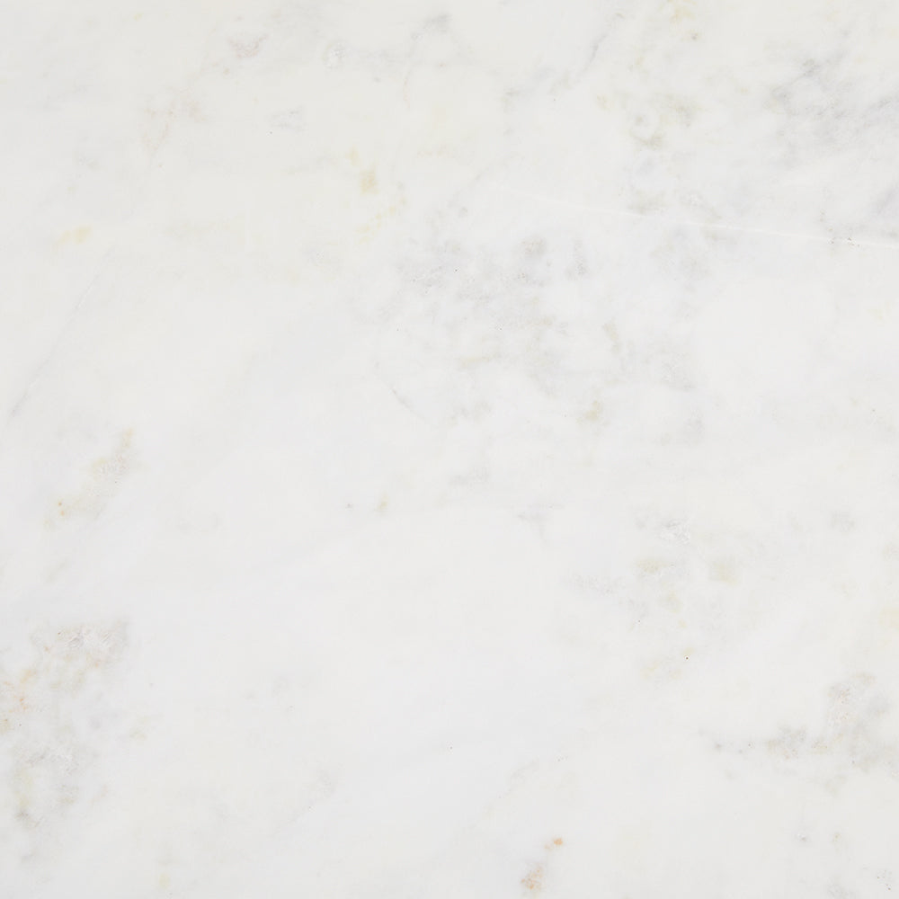 Silver Frame White Marble Coffee Table