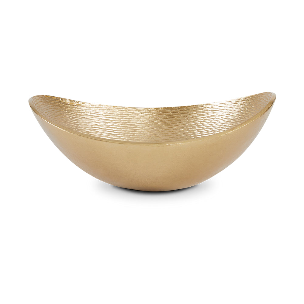 Elegant Two-Tone Textured Centerpiece Bowl