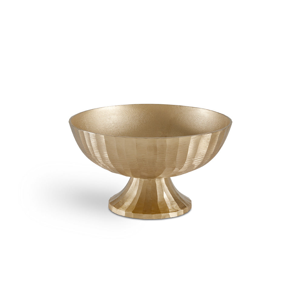 Elegant Champagne Gold Decorative Bowl Duo