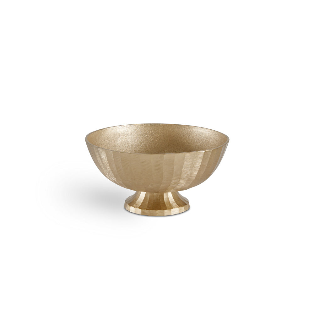 Elegant Champagne Gold Decorative Bowl Duo