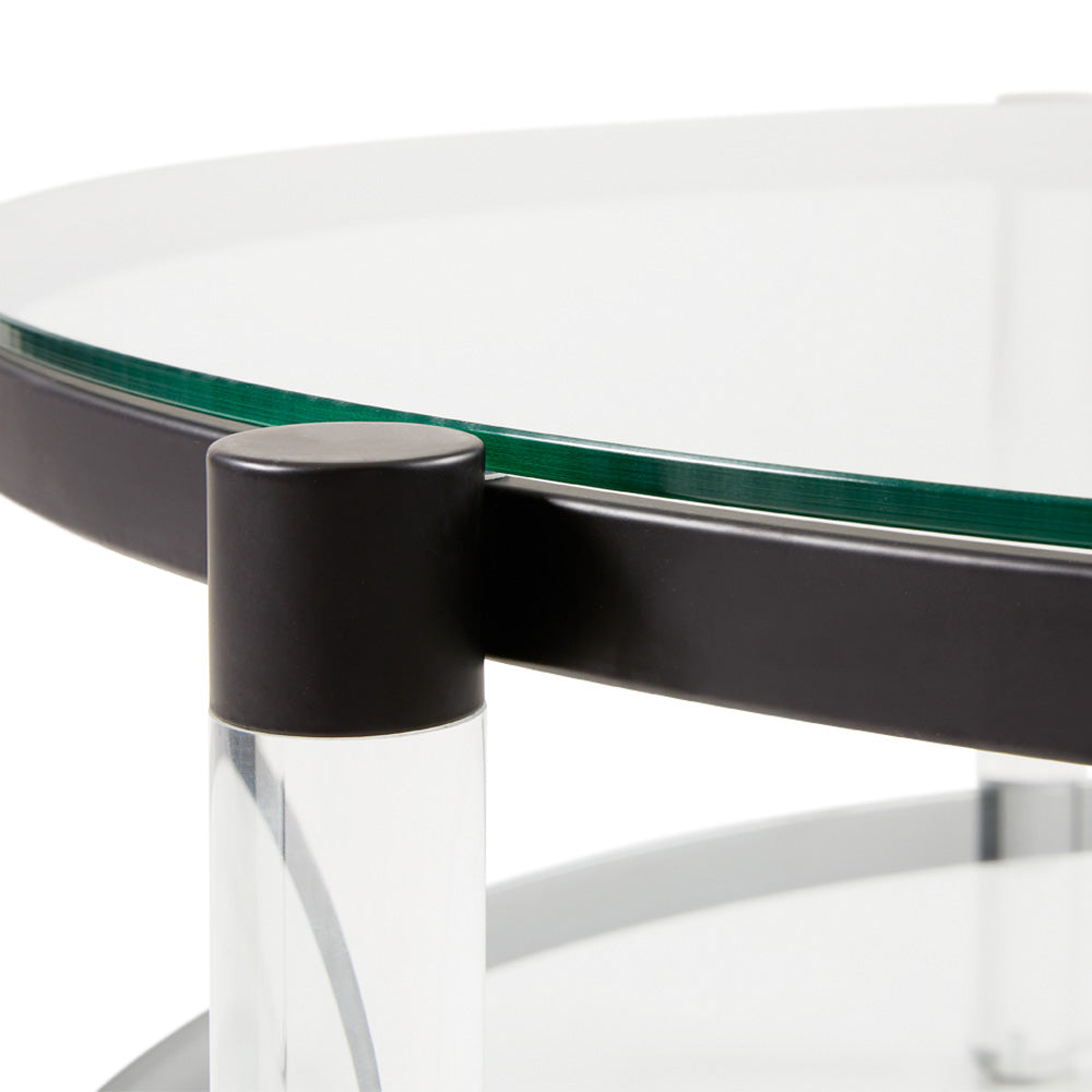 Paloma Modern Glass Coffee Table