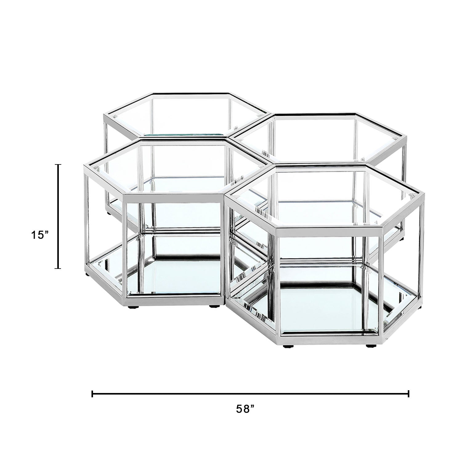 Swainson Contemporary Silver Coffee Table