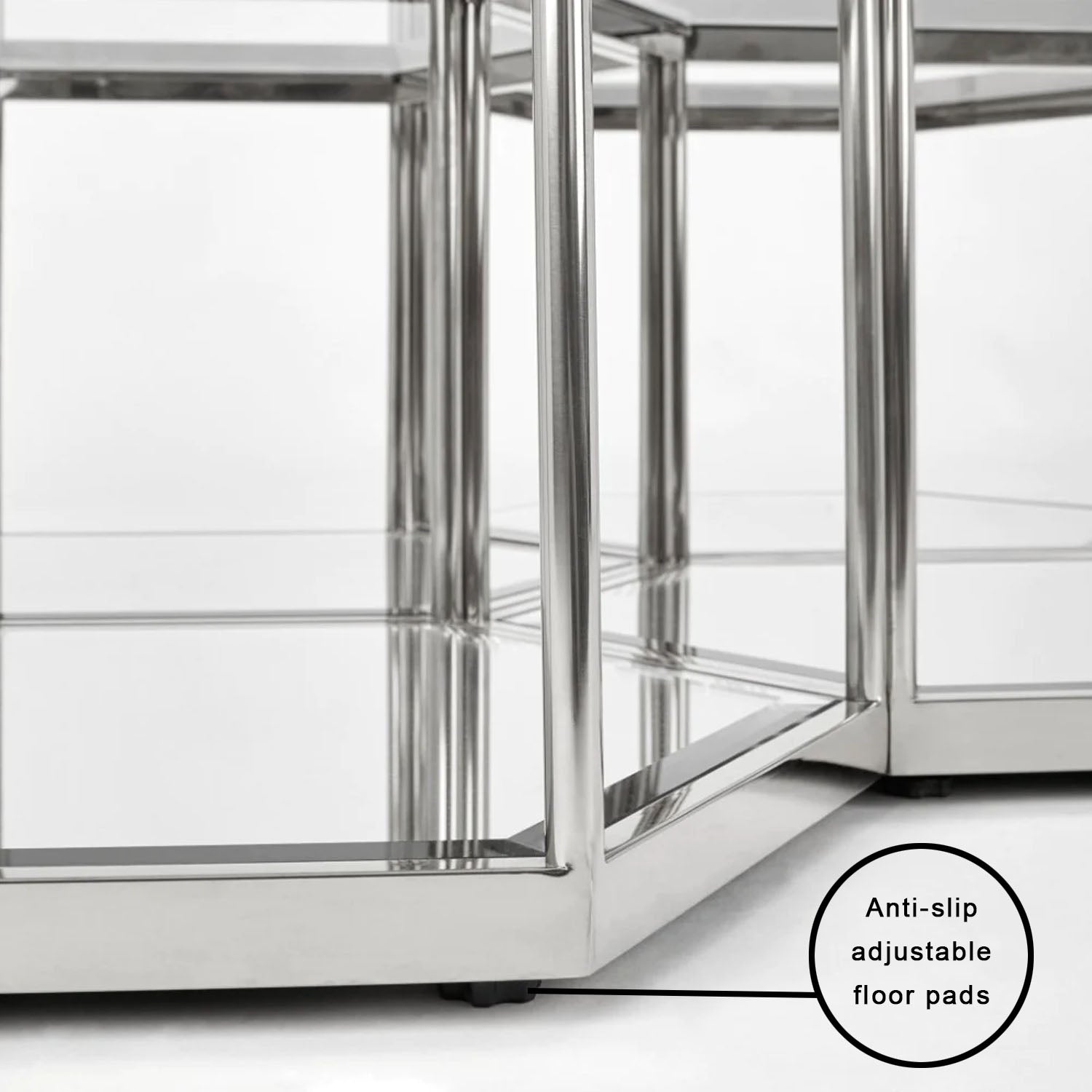 Swainson Contemporary Silver Coffee Table