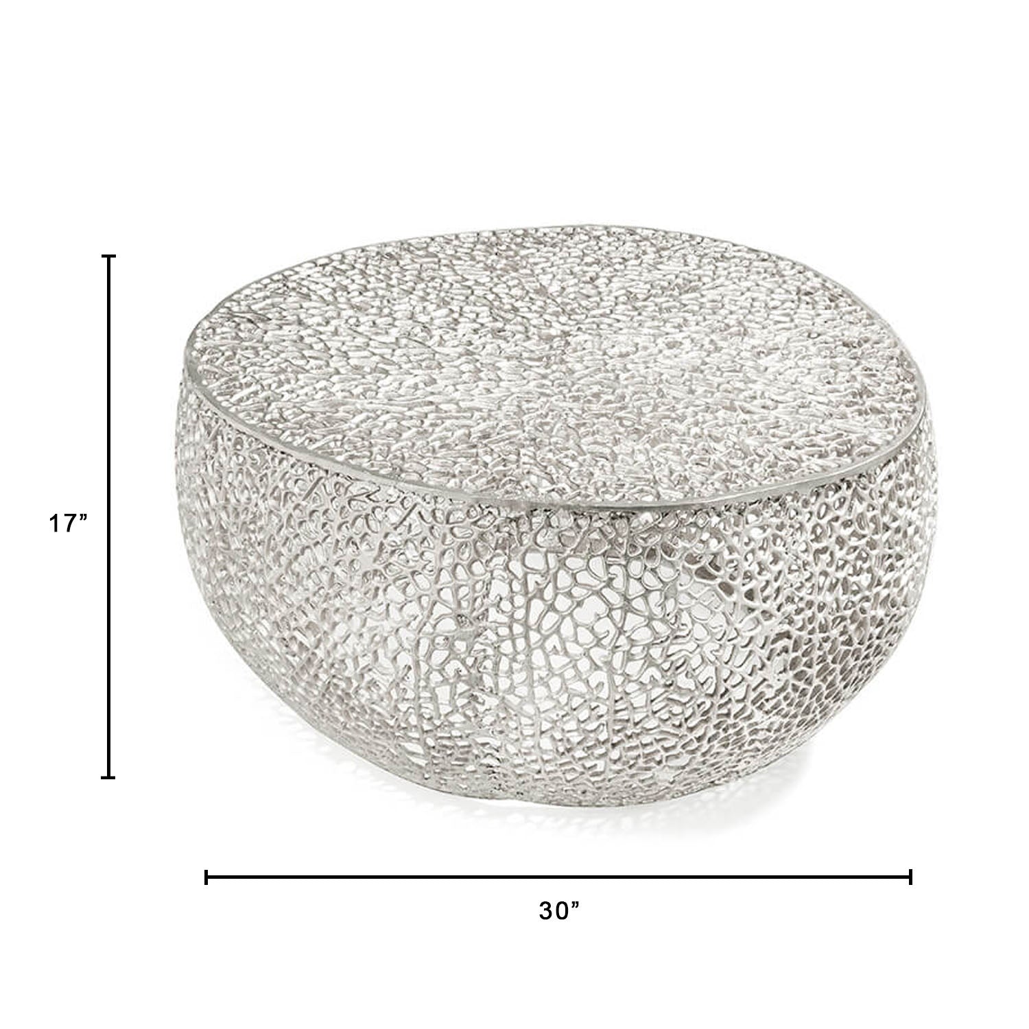 Dolce Artisanal Silver Charm Coffee Table