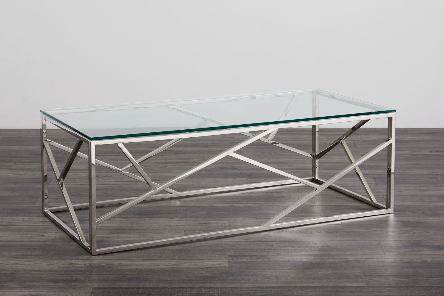 Elegant Carole Tempered Glass Coffee Table