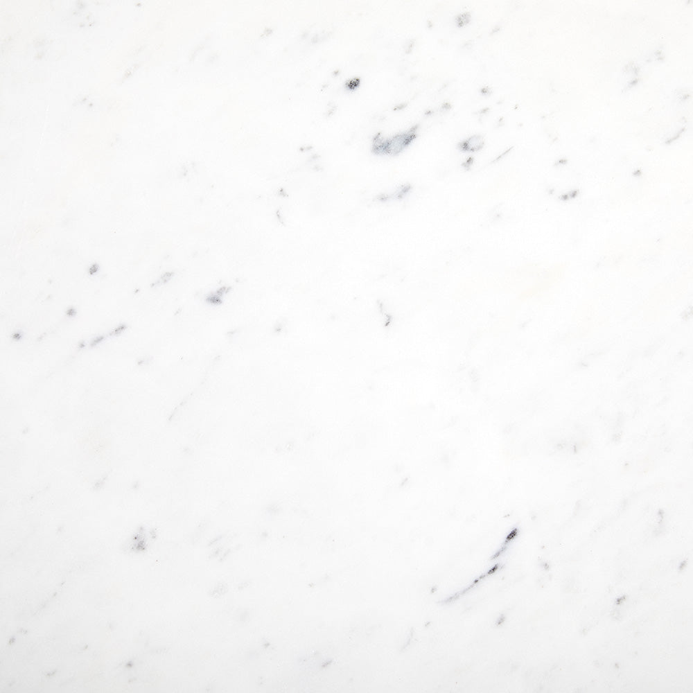 Marble-Top Nesting Coffee Table Duo in Black Finish