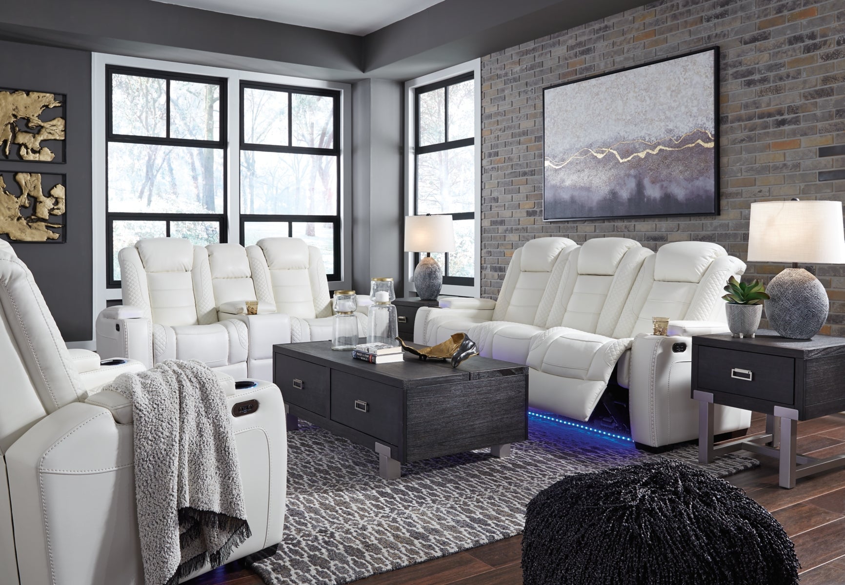3-Piece Power Reclining Sofa, Loveseat and Chair