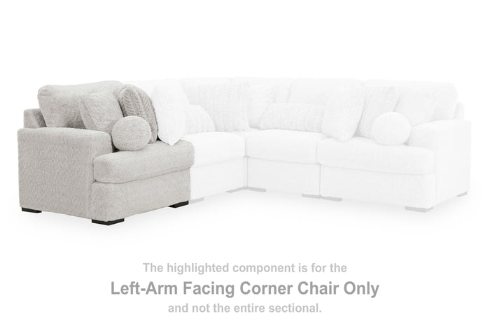 Cuddle Plush Left-Arm Facing Corner Chair