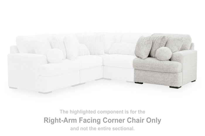 Cuddle Plush Right-Arm Facing Corner Chair