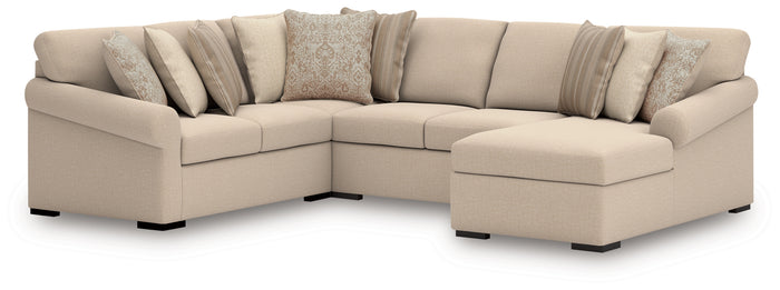 LadyMae 4-Piece Sectional with Chaise