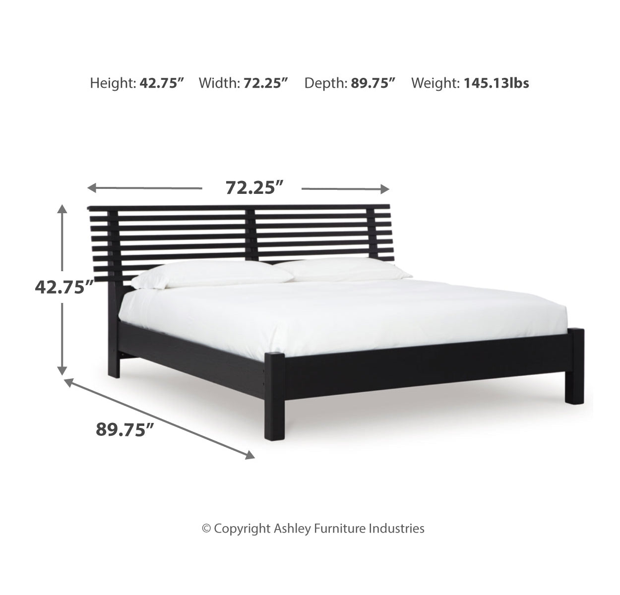 Danziar Queen Panel Bed with Mirrored Dresser, Chest and 2 Nightstands