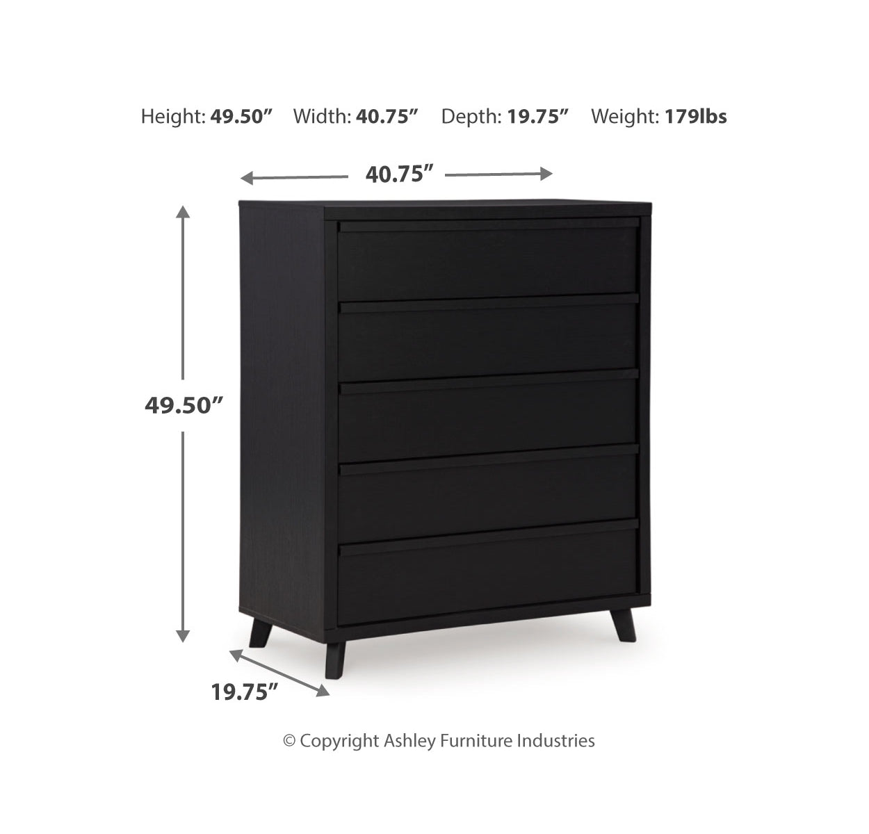 Danziar King Panel Bed with Mirrored Dresser, Chest and Nightstand