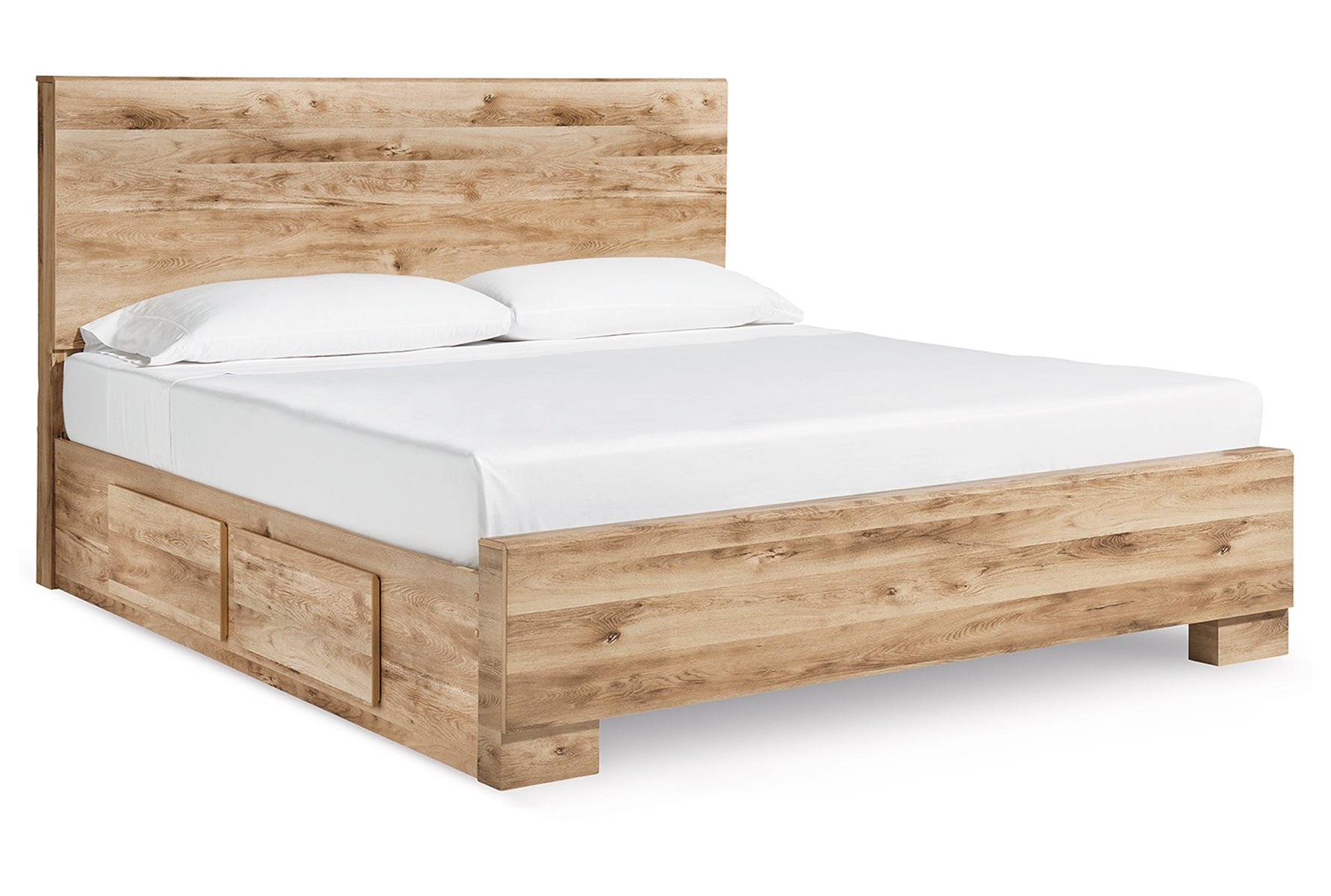 Hyanna King Panel Bed with 2 Side Storage