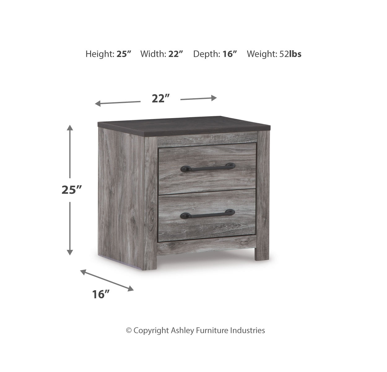 Bronyan King Panel Bed with Dresser and Nightstand