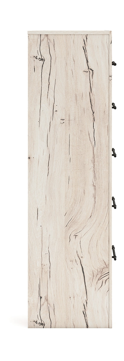 Lawroy Full Panel Bed with Mirrored Dresser, Chest and Nightstand