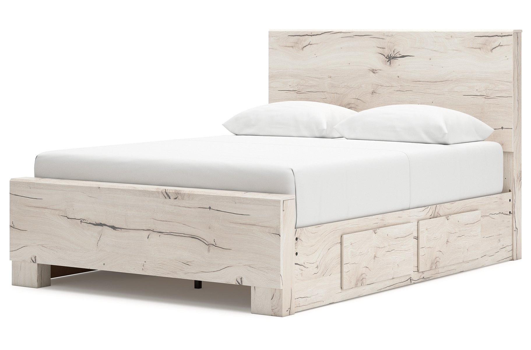Lawroy Queen Panel Bed with 2 Nightstands