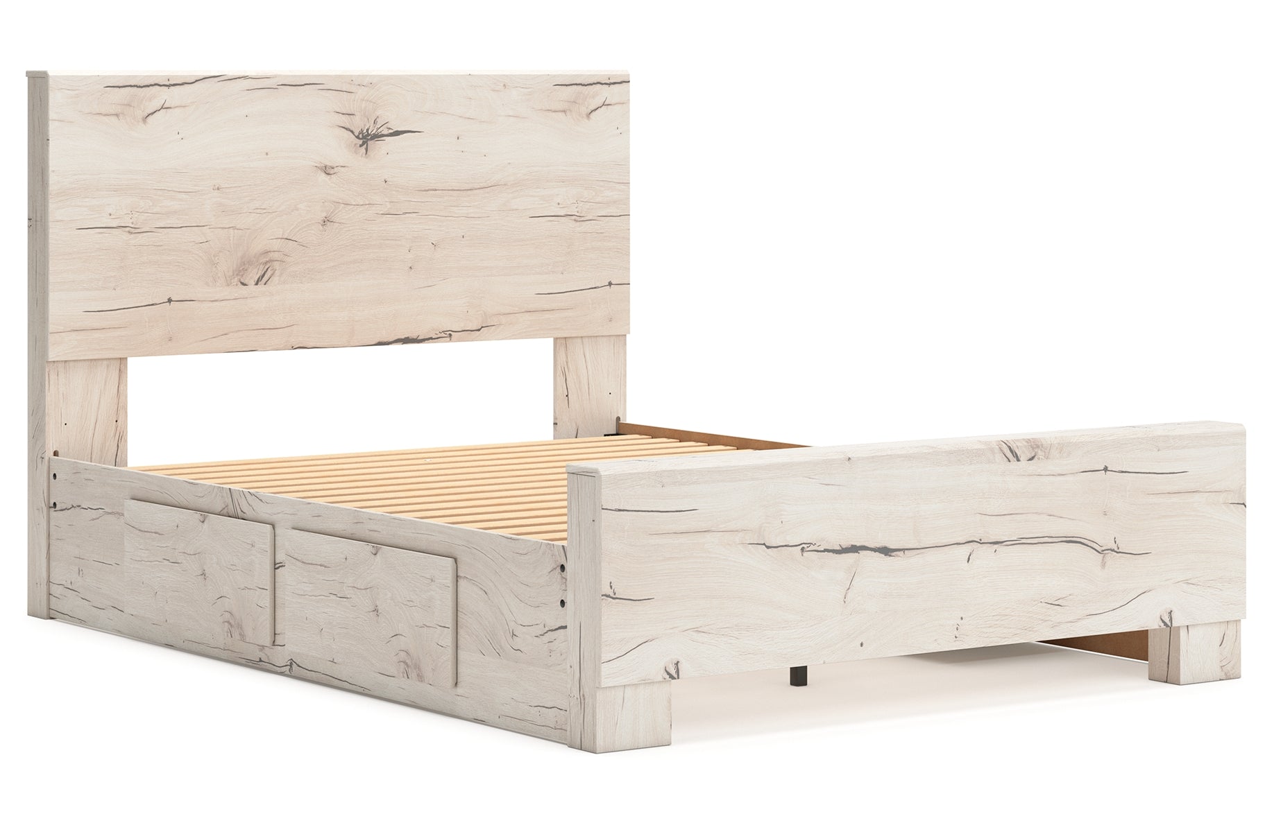 Lawroy Queen Panel Bed with 2 Nightstands