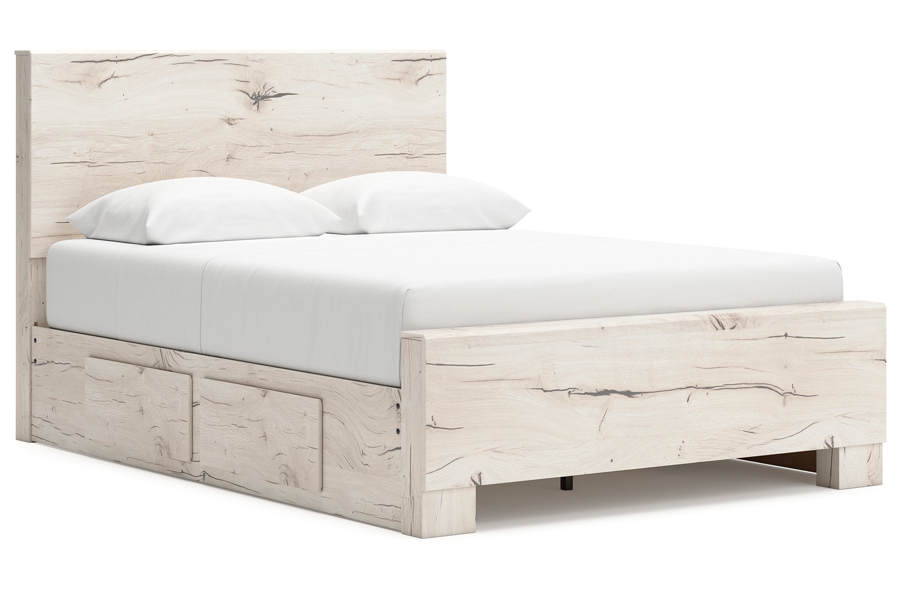 Lawroy Queen Panel Bed with 2 Nightstands