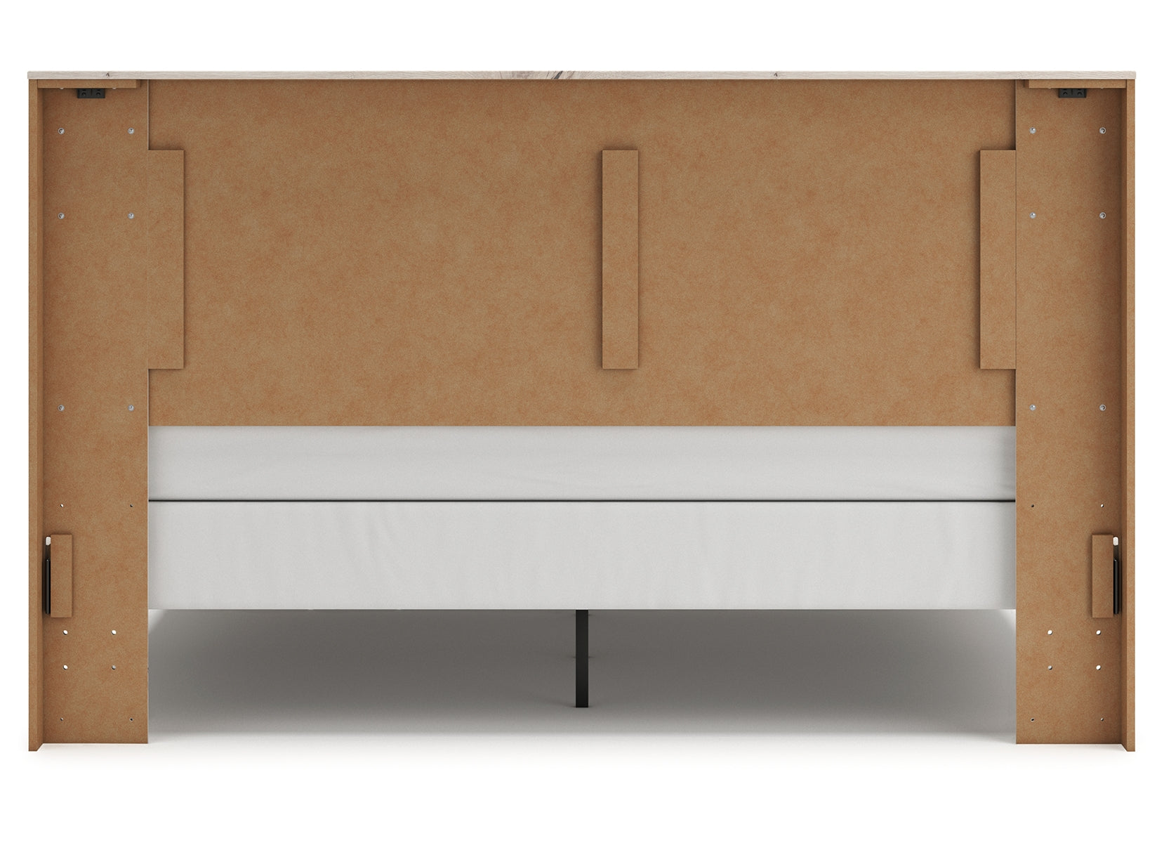 Lawroy King Panel Bed with Mirrored Dresser and 2 Nightstands