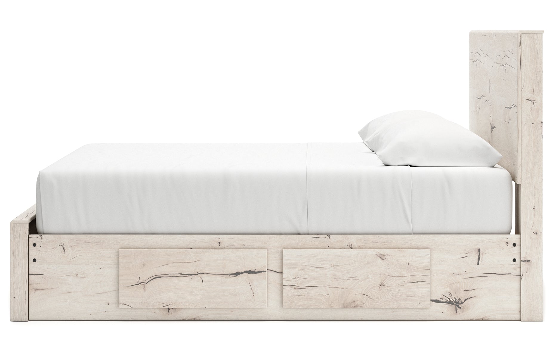 Lawroy King Panel Storage Bed with 2 Nightstands