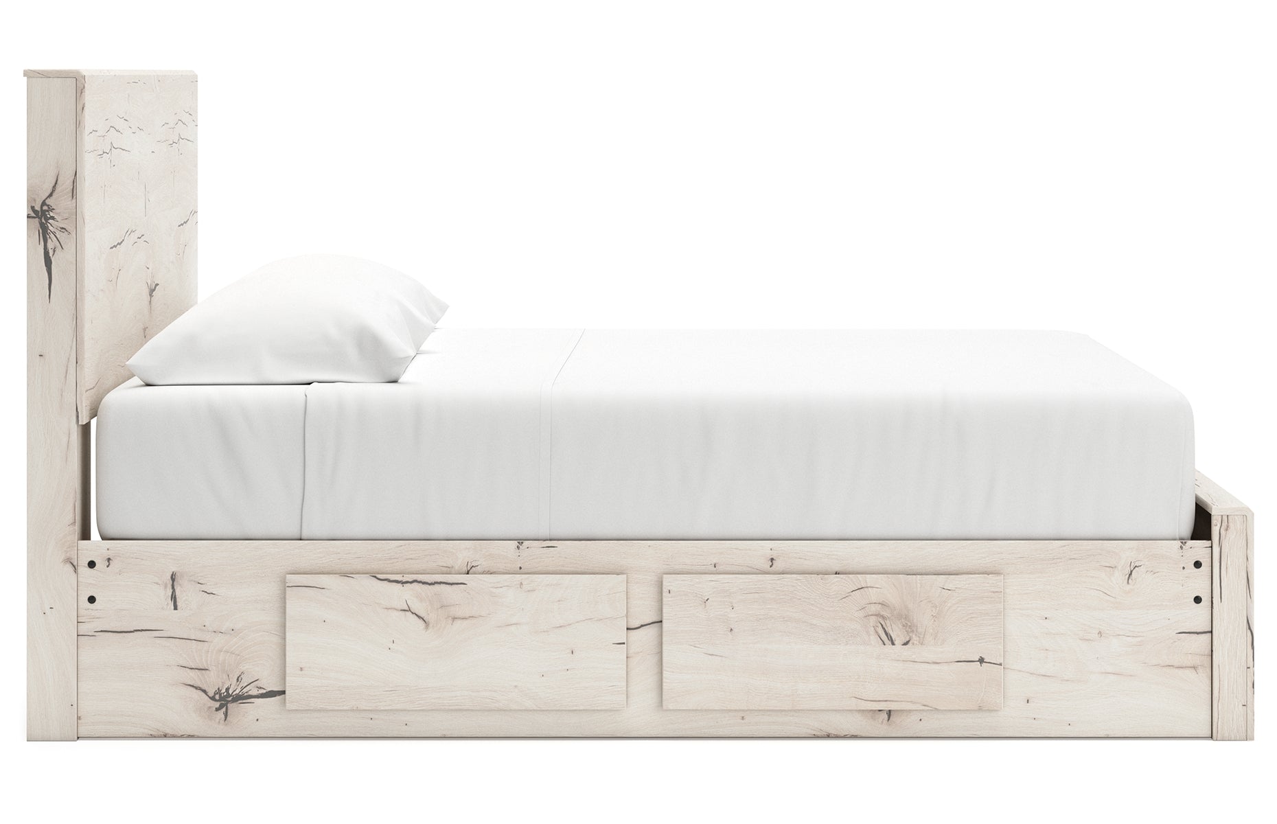 Lawroy King Panel Storage Bed with 2 Nightstands