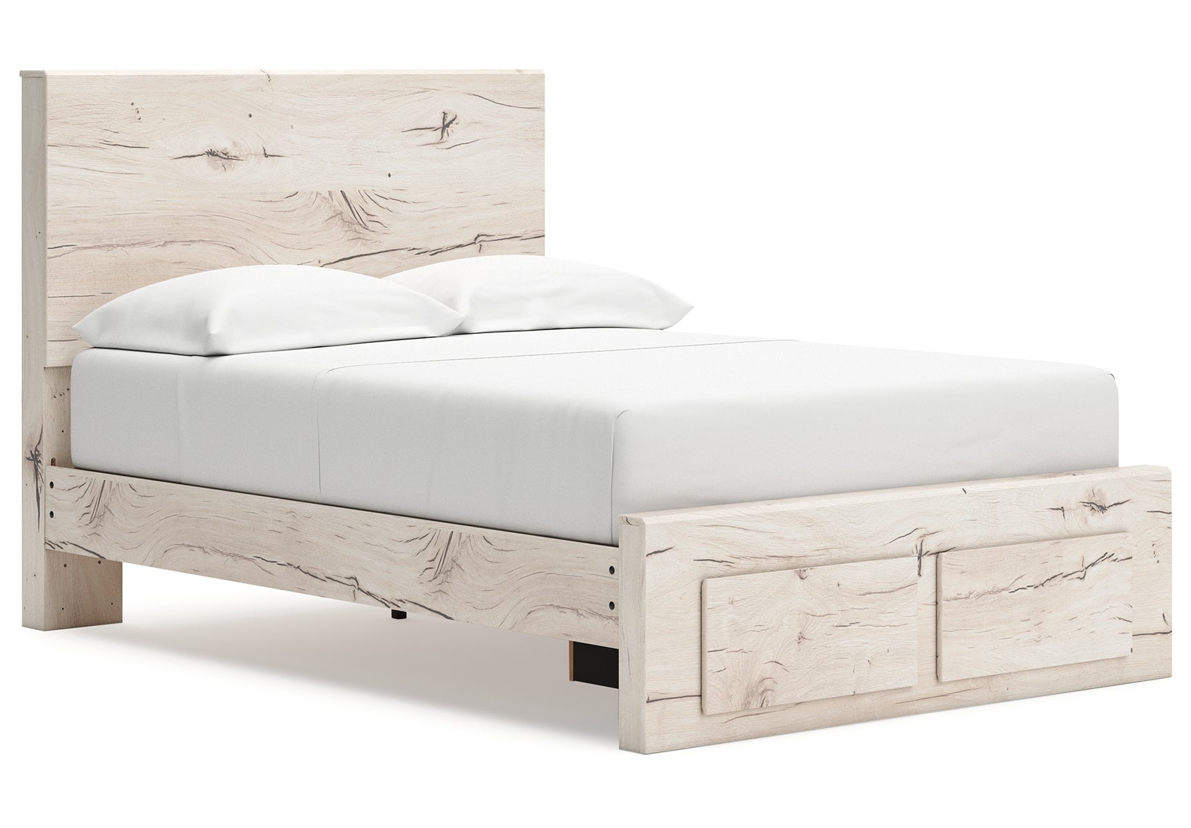 Lawroy Full Panel Storage Bed with Mirrored Dresser and Chest