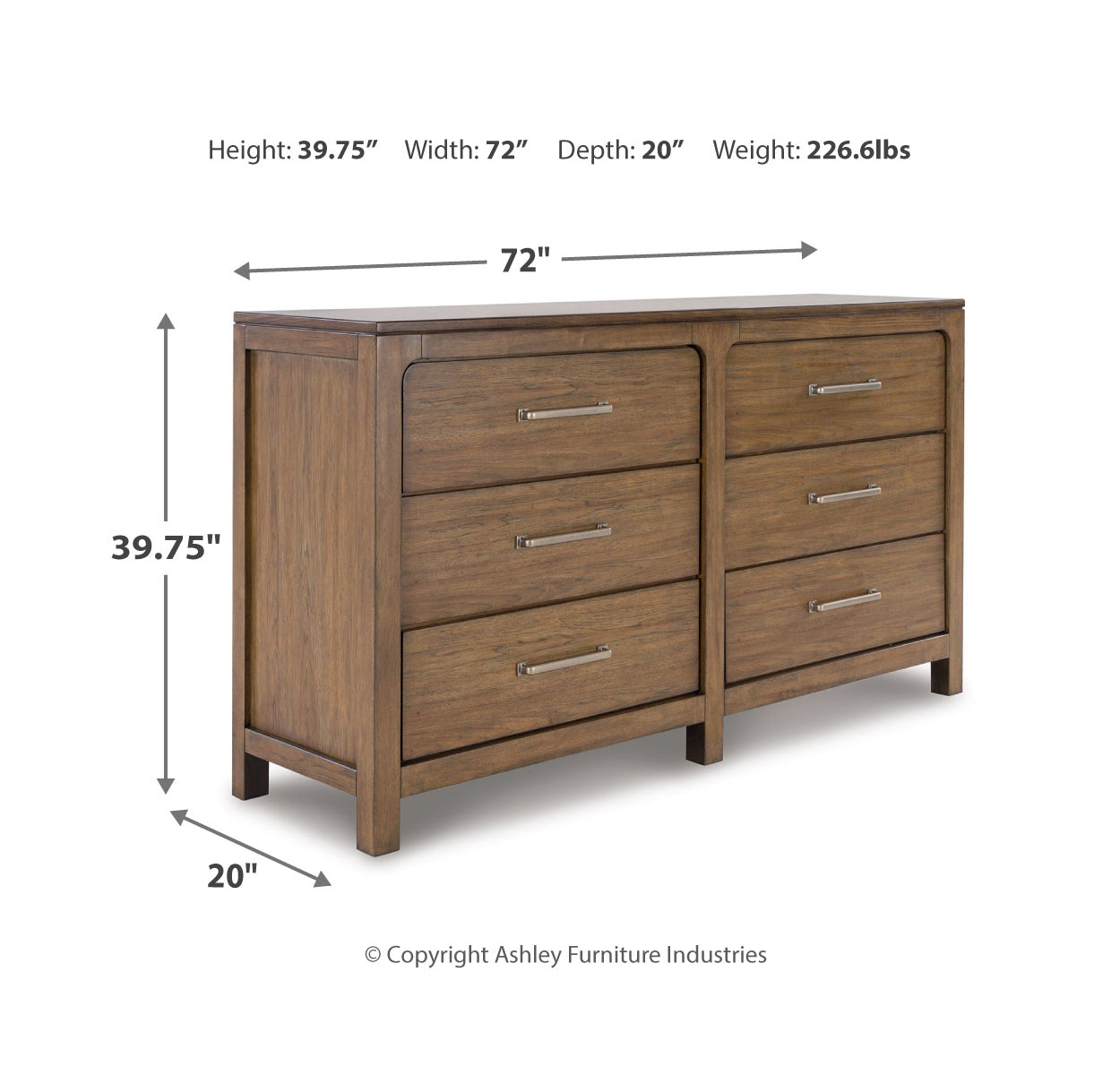 Cabalynn King Panel Bed with Dresser and Nightstand