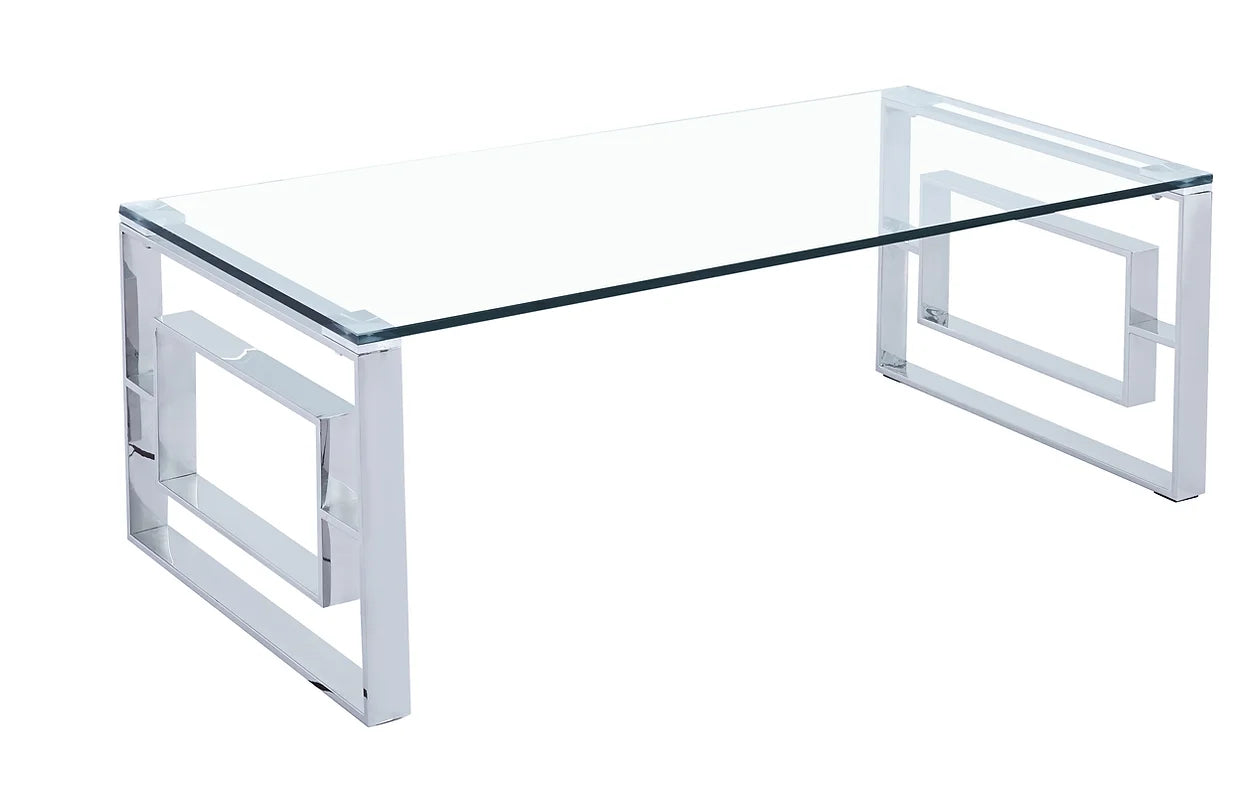 Contemporary Elegance Glass Coffee Table