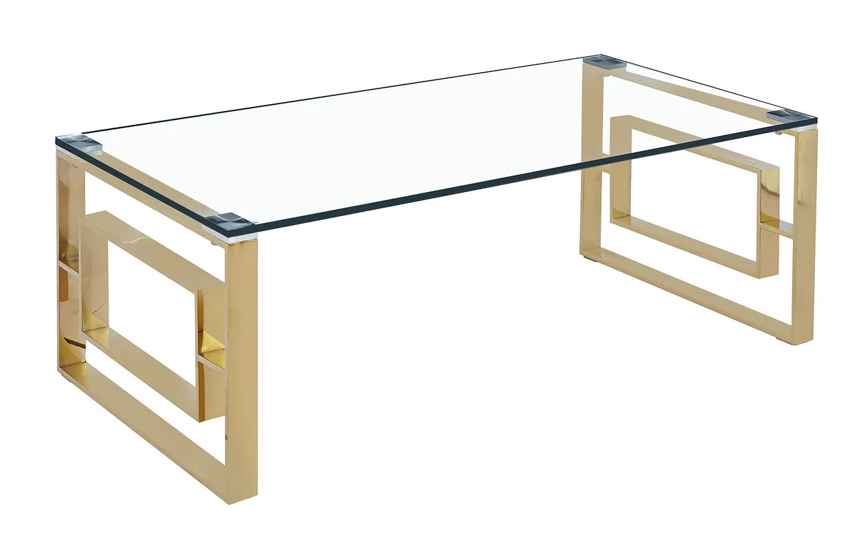 Contemporary Elegance Glass Coffee Table