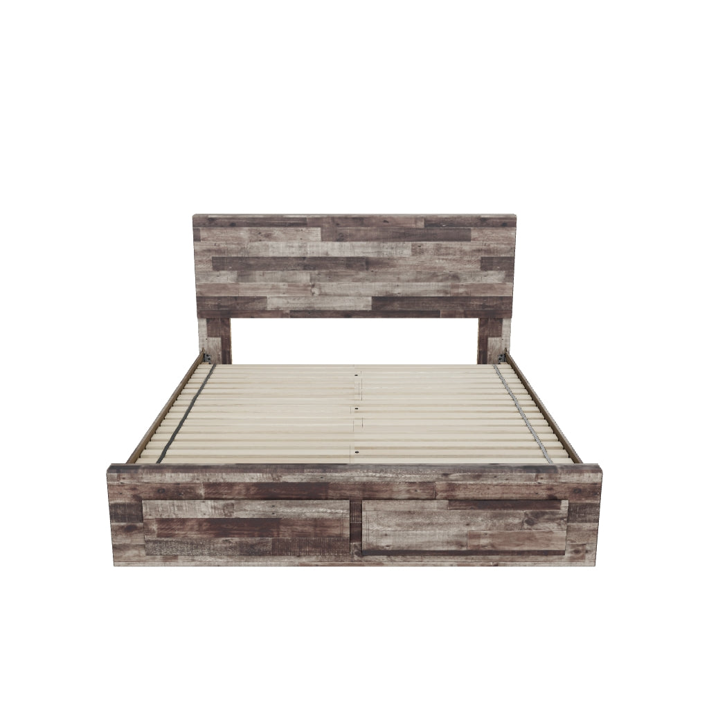 Derekson King Panel Bed with 6 Storage Drawers