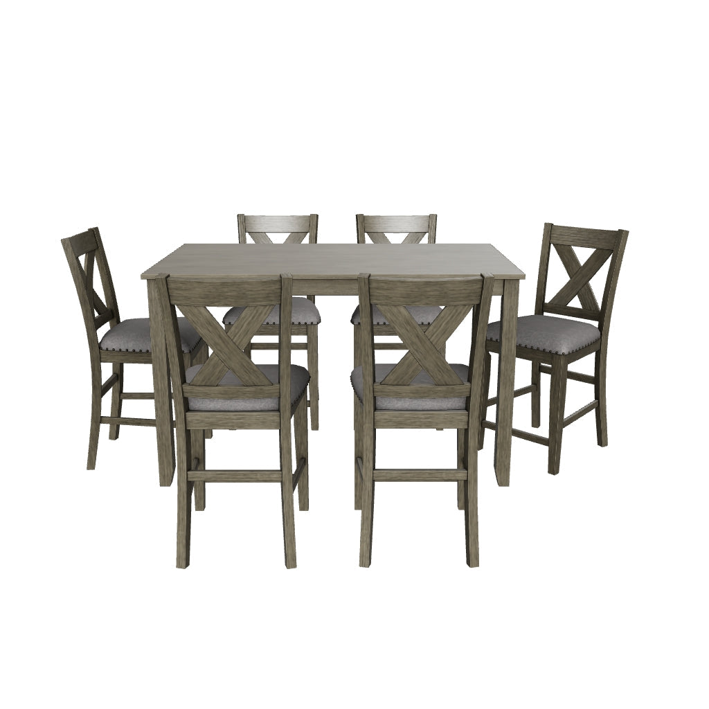 Caitbrook Counter Height Dining Table and Bar Stools (Set of 7)