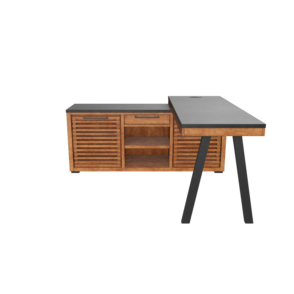 Kallari Credenza with Desk Return