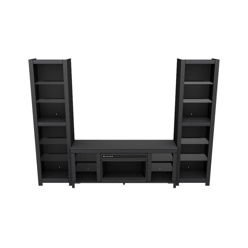 Cayberry 3-Piece Entertainment Center with Electric Fireplace