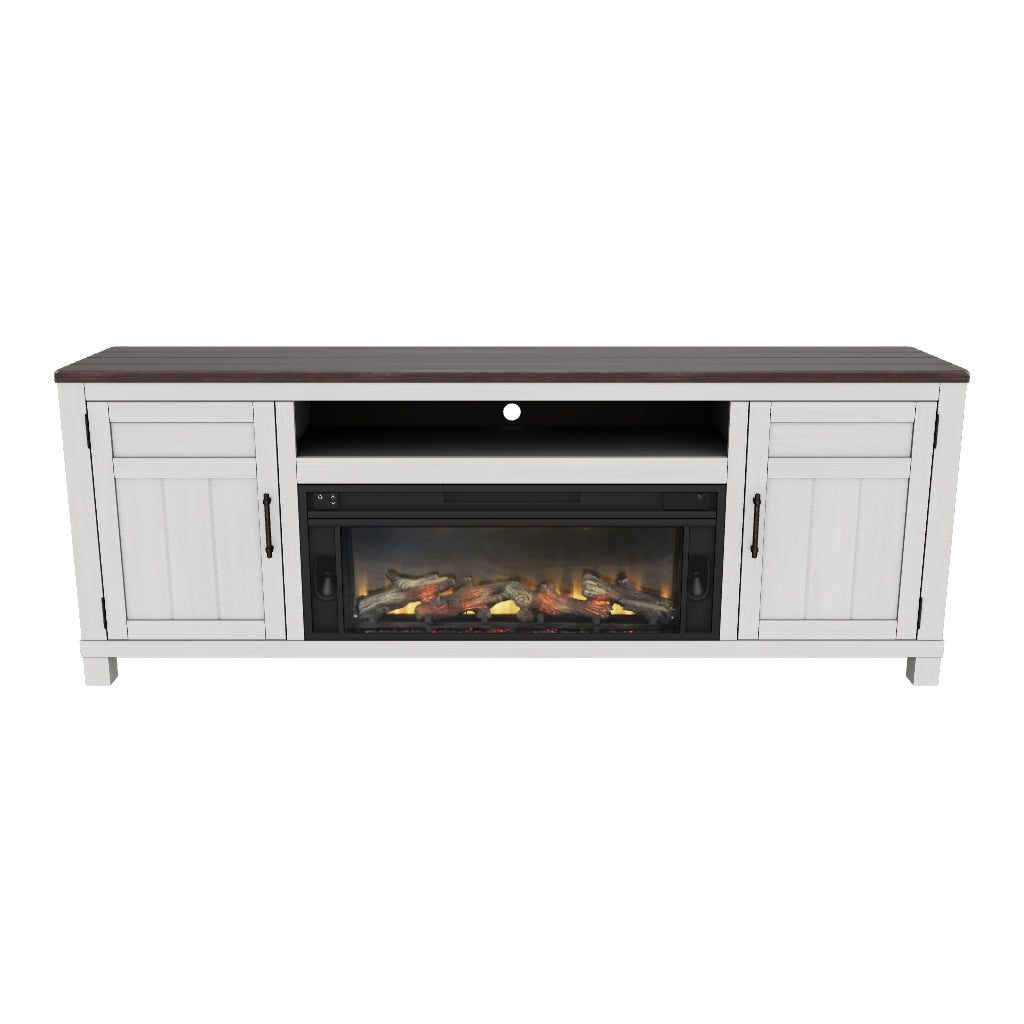 Darborn 88" TV Stand with Electric Fireplace