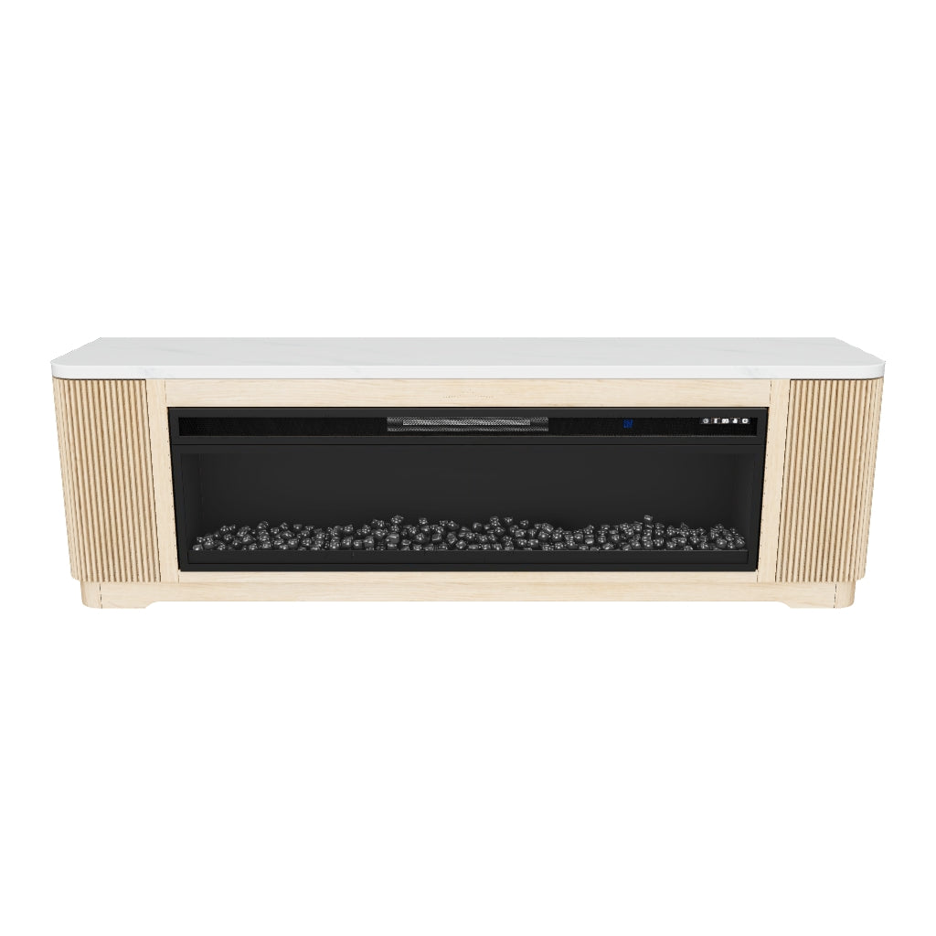 Camdill 80" TV Stand with Electric Fireplace