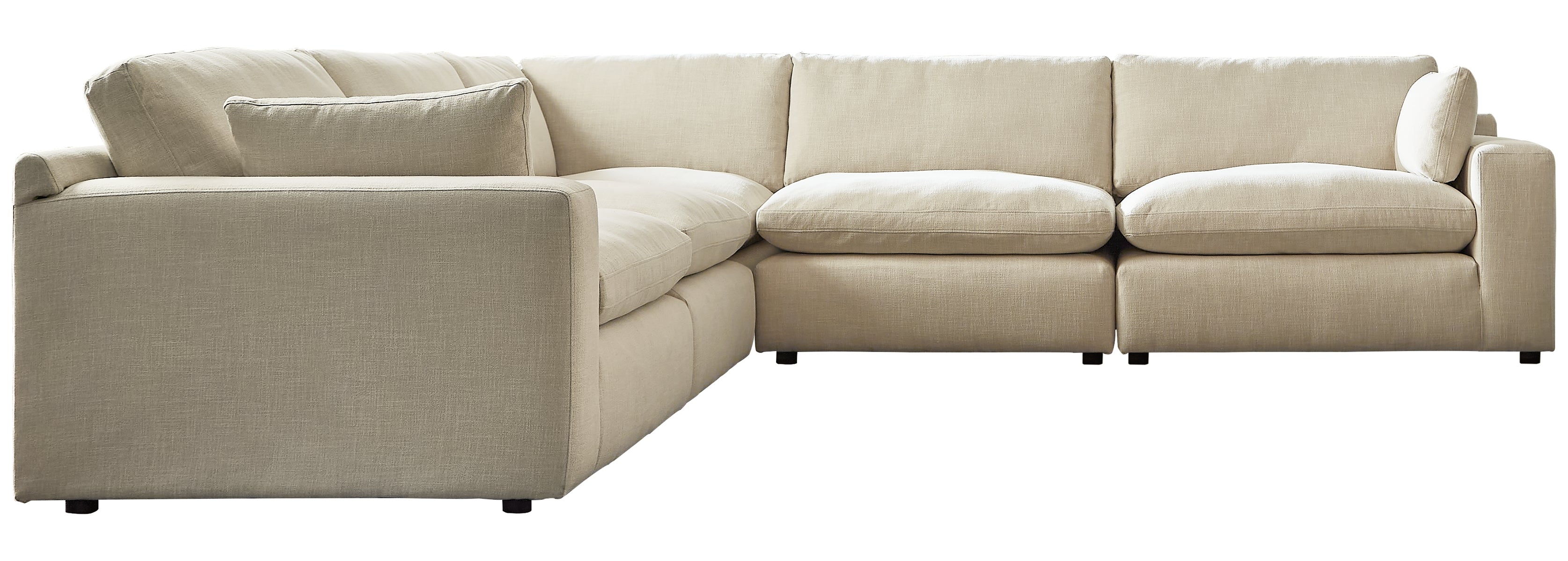 Elyza 5-Piece Sectional with Ottoman