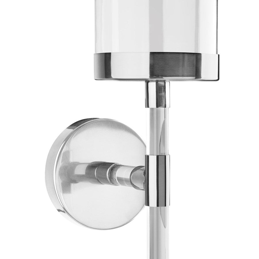Acrylic Wall Sconce - Silver