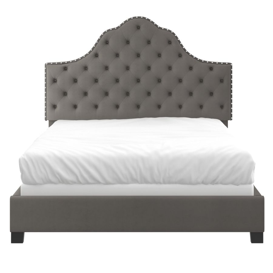 Greta 60" Queen Bed in Grey