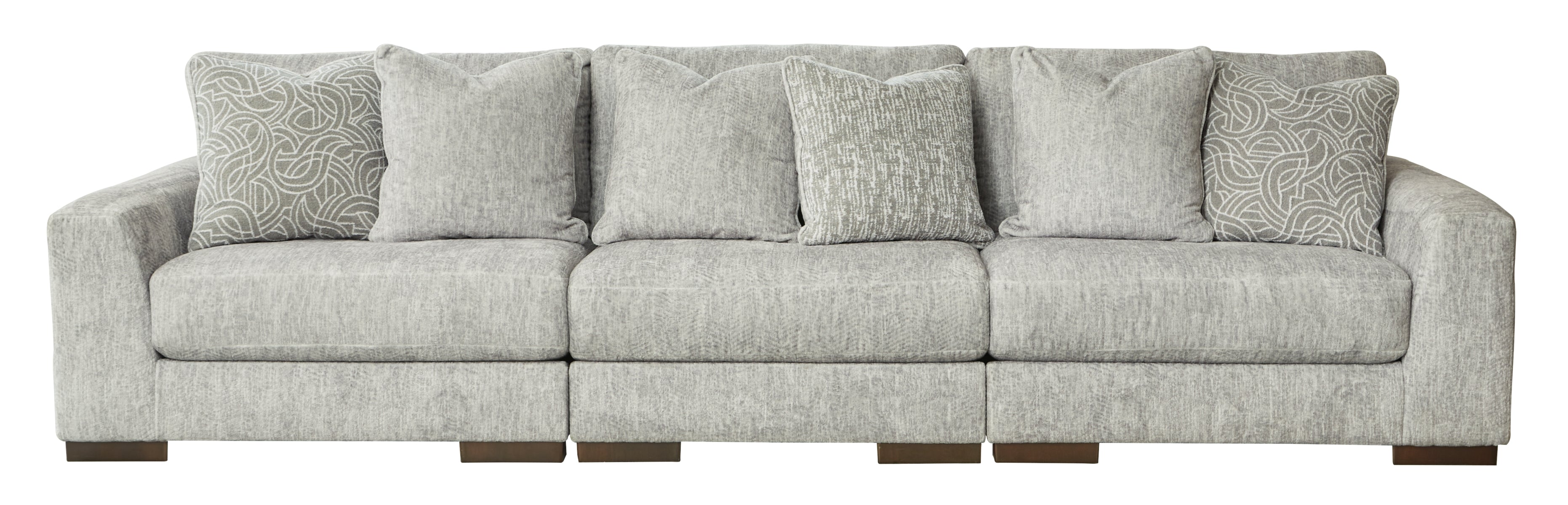 Regent Park 3-Piece Sectional with Ottoman