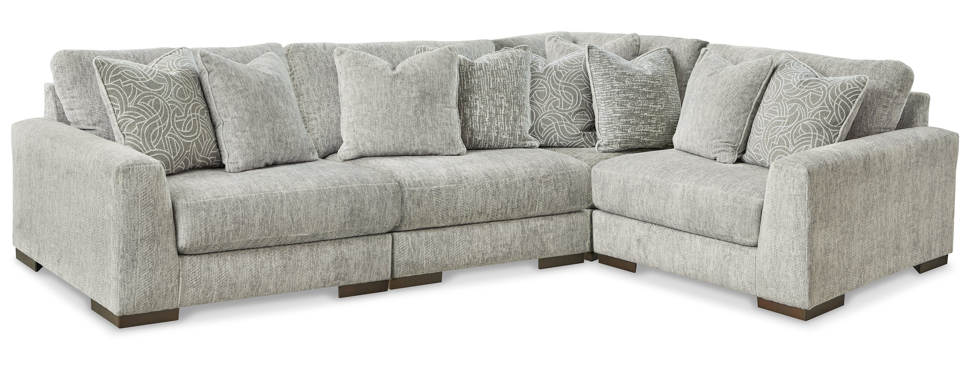 Regent Park 4-Piece Sectional with Ottoman